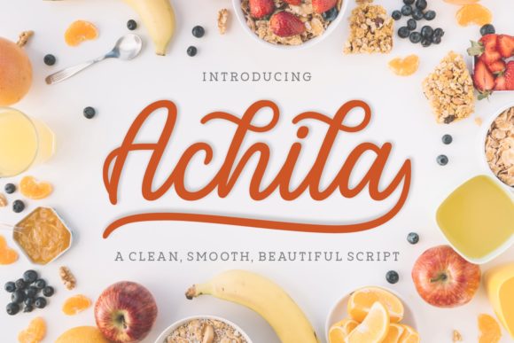Achila: A Sweet and Cool Typeface