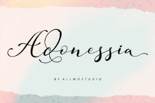 Adonessia: A Modern Script Typeface for Editorial Design