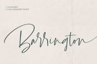 Barrington Font: Elegant Script Amp