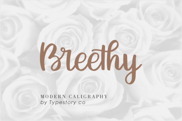 Breethy: A Modern Script Font for Handmade Brands