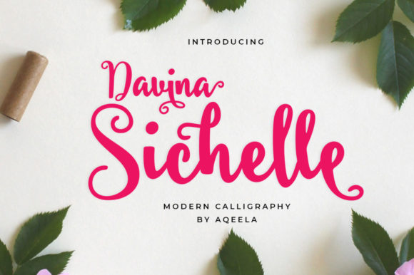 Davina Sichelle: A Refined Script Font for Editorial Design