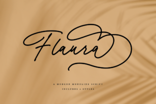 Flaura: A Feminine Script Font for Editorial Design