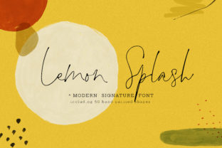 Lemon Splash: A Vibrant Script Typeface for Branding