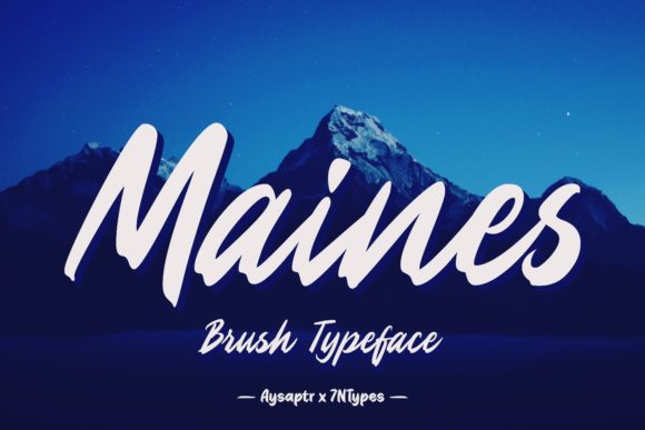 Maines: A Vintage Script Typeface for Editorial Charm