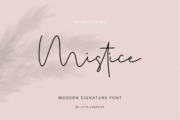Mistice: A Handwritten Font for Authentic Editorial Design