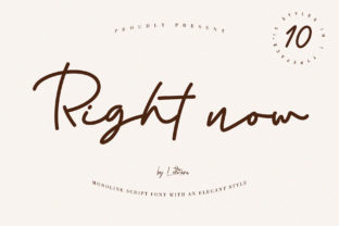 Right Now Font Review: Elegant Monoline Script for Branding