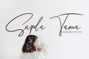 Sapda Tama: A Romantic Script Font for Web Design