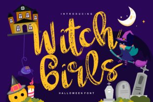 Witch Girls: A Spooky Handwritten Typeface for Editorial Design